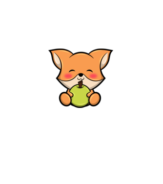 Baby Fox model alb pe tricou