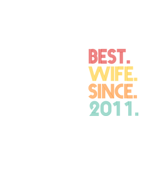 best wife since 2011 retro model galben neon pe tricou