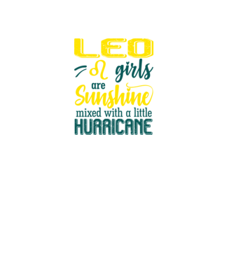 Sunshine with Hurricane LEO model negru pe tricou