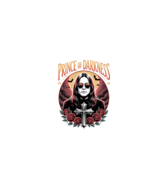 Prince of Darkness model nisipiu pe tricou