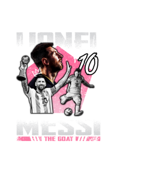 Messi tribute model negru pe tricou