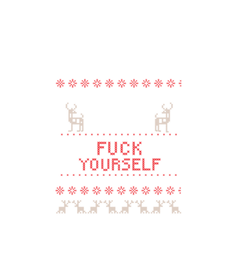 Merry go fuck yourself model alb pe tricou