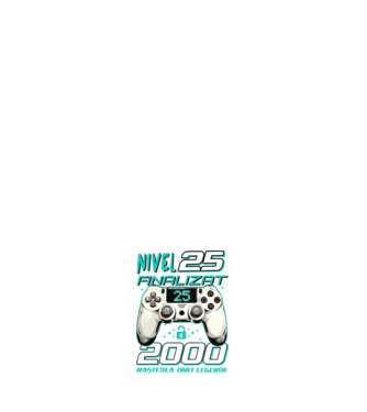 Nivel finalizat 25 2000 model negru pe tricou