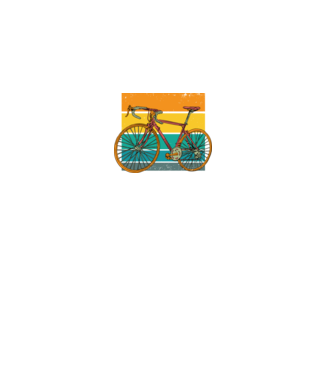 Retro bike model negru pe tricou