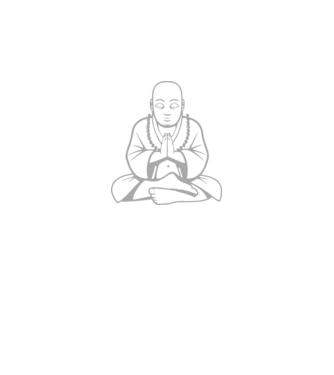 monk outline model negru pe tricou