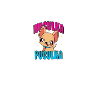 Huculka Puculka chivava model negru pe tricou