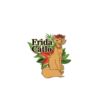 FridaCatlo model negru pe tricou
