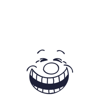 Funny Face Smiley model nisipiu pe tricou