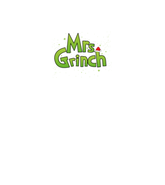 Grinch Family Mrs Grinch model negru pe tricou