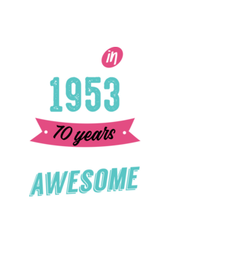 MADE IN 1953 model negru pe tricou