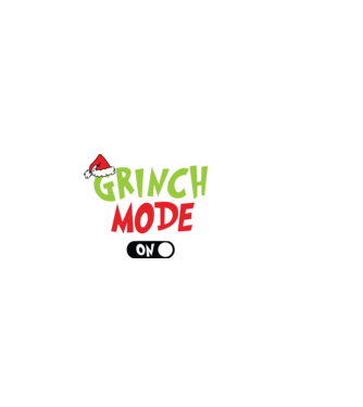 Grinch Mode model alb pe tricou
