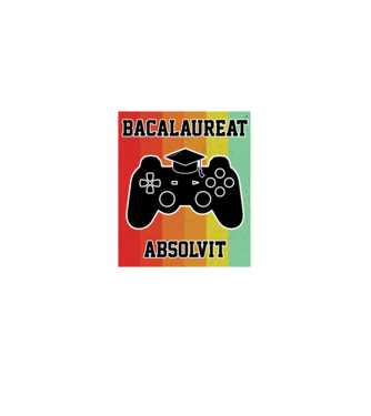 bacalaureat absolvit model negru pe tricou