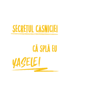 Secretul căsniciei sănătoase model negru pe tricou