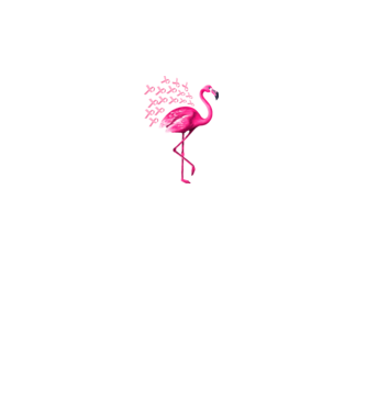 Flamingo pink model negru pe tricou
