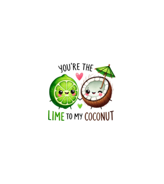 Lime to my Coconut model nisipiu pe tricou