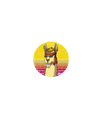No Prob LLama - Láma model negru pe tricou