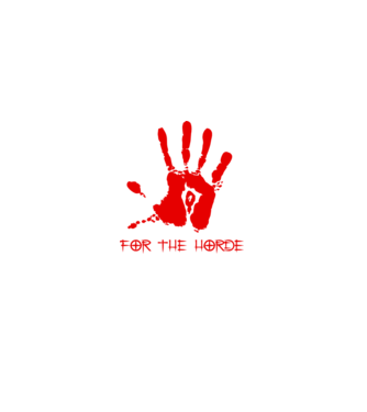 For The Horde Hand model negru pe tricou