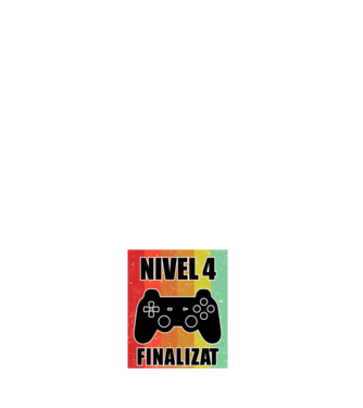 Nivel 4 finalizat model alb pe tricou
