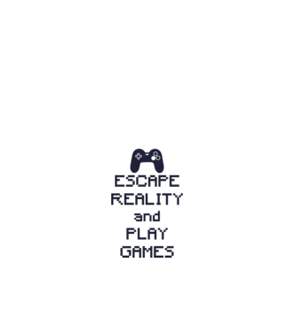 Escape reality model alb pe tricou