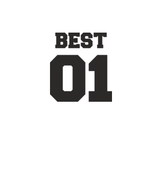 Best 01 model alb pe tricou