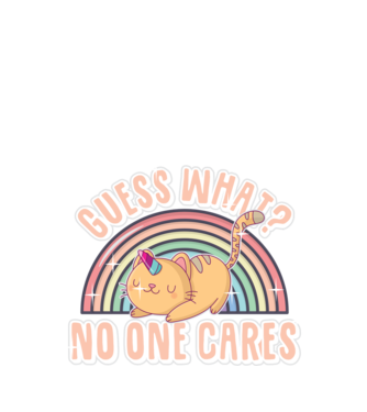 Guess what pisică-unicorn model negru pe tricou