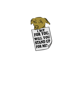 I sit for you model negru pe tricou