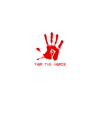 For The Horde Hand model negru pe tricou