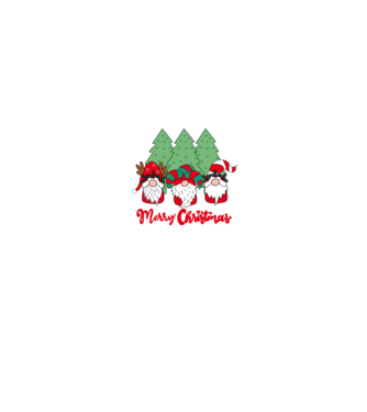 Merry christmas gnomes model negru pe tricou