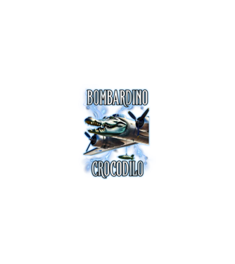 Bombardino Crocodilo model nisipiu pe tricou