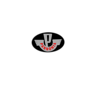 Logo Pannonia model alb pe tricou