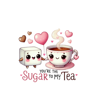 Sugar to my Tea model nisipiu pe tricou