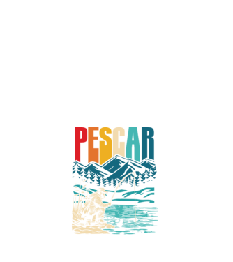 Pescar retro model alb pe tricou