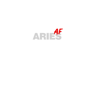 ARIES as fuck model negru pe tricou