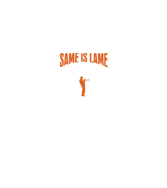 Same is lame trumpet model negru pe tricou