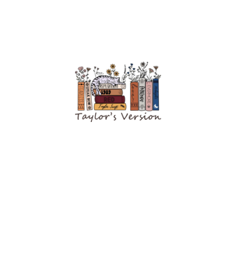 Eras tour books color cat model alb pe tricou