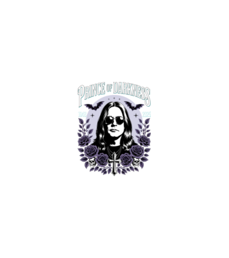 Prince of Darkness model nisipiu pe tricou