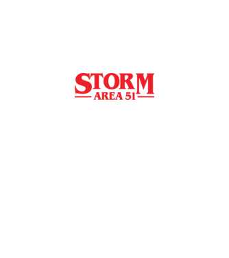 storm area 51 stranger model negru pe tricou