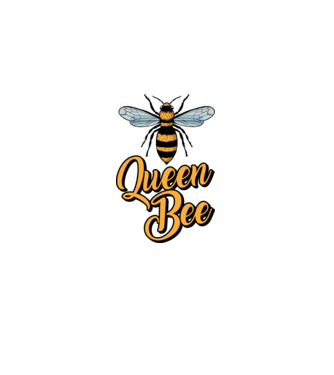 Queen Bee model albastru deschis pe tricou