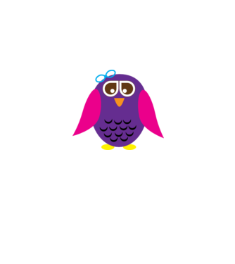 Owl model roz deschis pe tricou