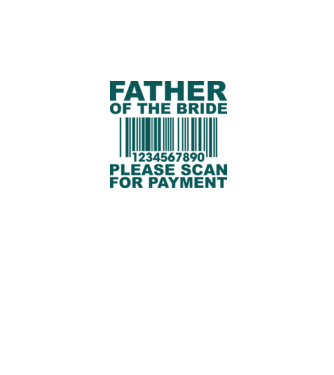 Father of the bride model alb pe tricou