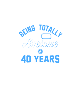 Being totally awesome 40 model alb pe tricou