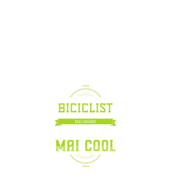 sunt biciclist, la fel ca toți ceilalți, dar mult mai cool model negru pe tricou