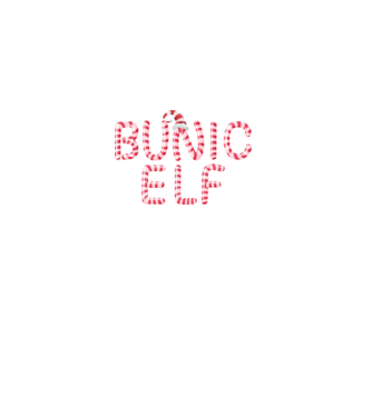 bunic elf model negru pe tricou