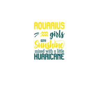 Sunshine with Hurricane AQUARIUS model negru pe tricou