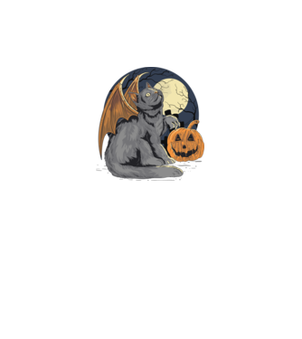 Halloween cica model negru pe tricou