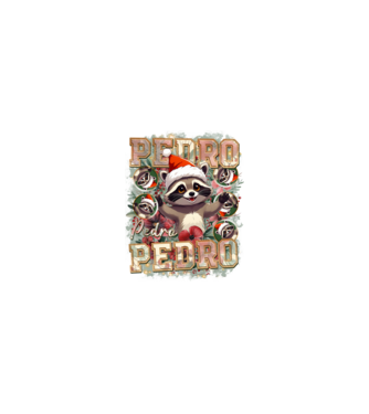 Pedro pedro flower xmas model nisipiu pe tricou