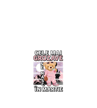 RETRO teddy fetişcană MARTIE model alb pe tricou