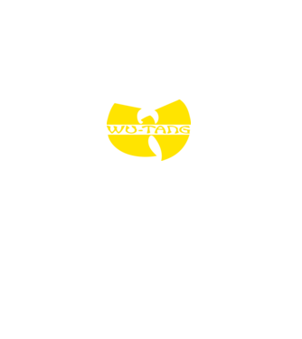 wu tang logo model negru pe tricou