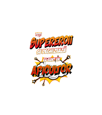 Toți supereroii se deghizează, eu sunt un apicultor model alb pe tricou