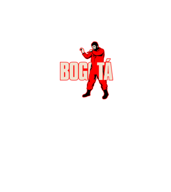 bogota la casa de papel model negru pe tricou